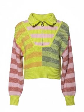Colorful Patchwork Women's Sweater